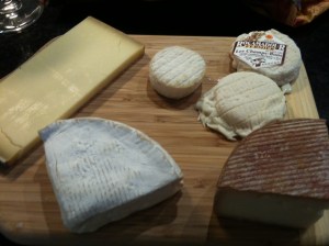 The blue was on a separate plate.